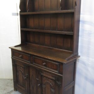 Oak Dresser & Rack