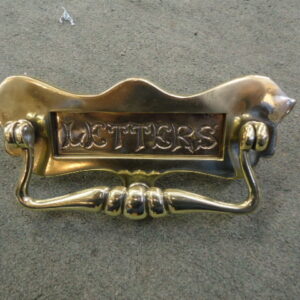 Vintage Brass Letter Box & Knocker