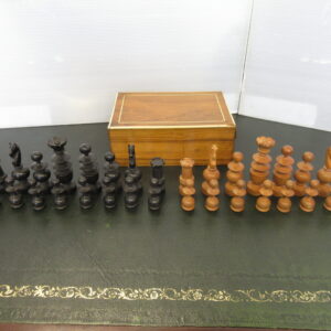 Vintage Hardwood Chess Set